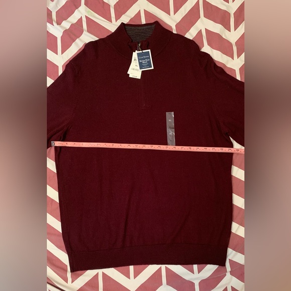 Club Room Men's Quarter-Zip French Rib Pullover Sweater Size S, L M, XL - Picture 9 of 10